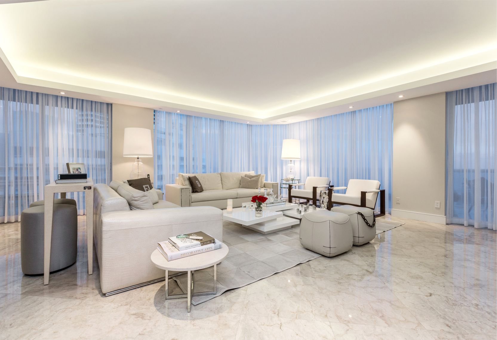 Contemporary residence at Portofino South Beach