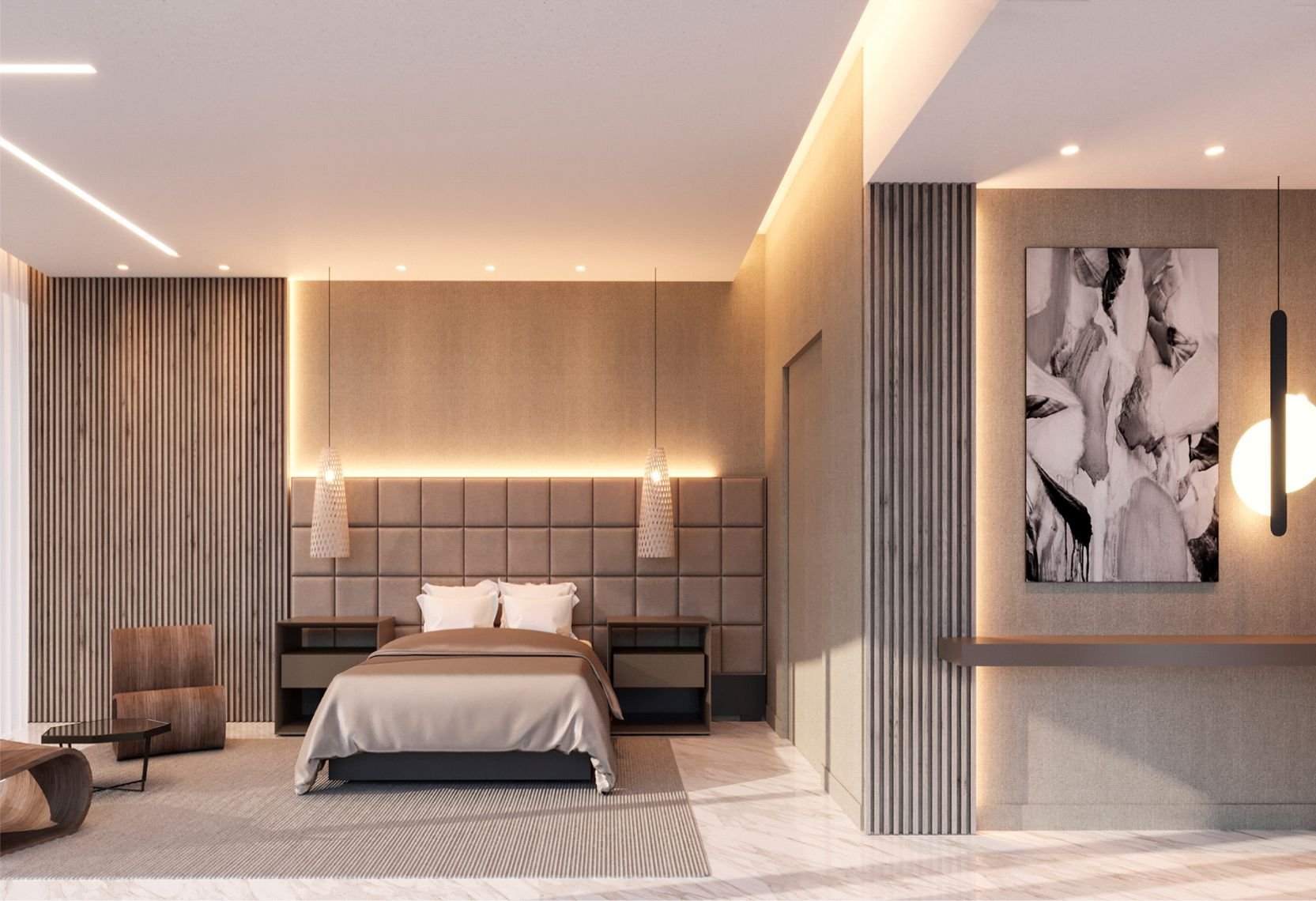 Residential interior detail in Sunny Isles