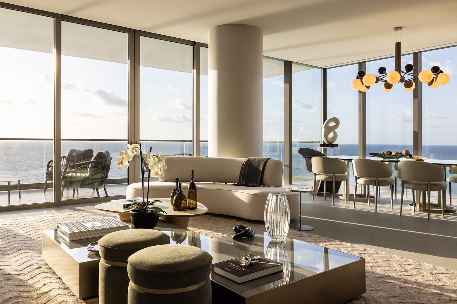 Furnished residential interior at 2000 Ocean